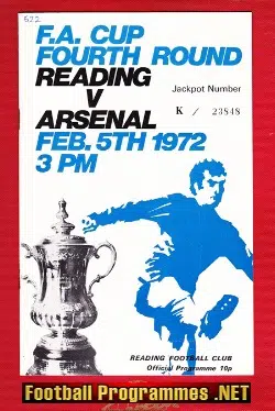 Reading v Arsenal 1972