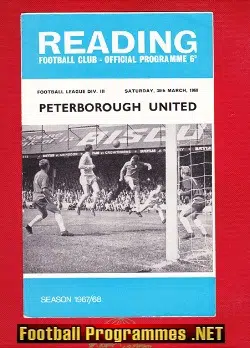 Reading v Peterborough United 1968