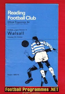 Reading v Walsall 1969