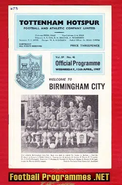 Tottenham Hotspur v Birmingham City 1967
