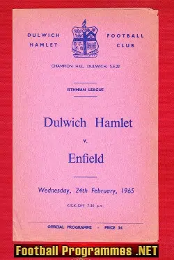 Dulwich Hamlet v Enfield 1965
