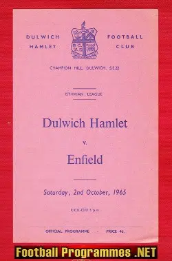 Dulwich Hamlet v Enfield 1965