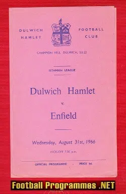 Dulwich Hamlet v Enfield 1966
