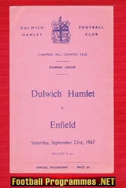 Dulwich Hamlet v Enfield 1967