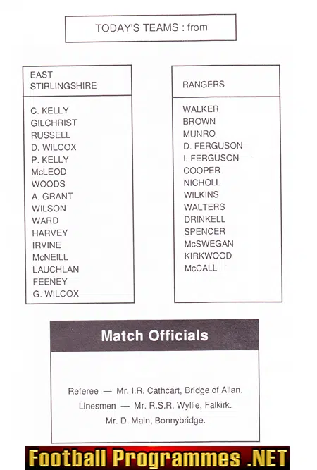 Charlie Kelly Testimonial Benefit Match East Stirlingshire AUTO