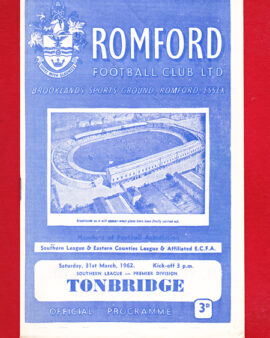 Romford v Tonbridge 1962 – Southern Premier Division