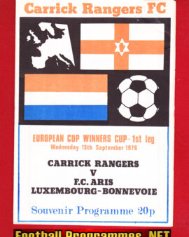 Carrick Rangers v Luxembourg Bonnevoie 1976 – ECWC