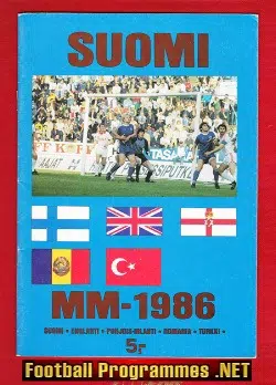 Finland v England 1986 - Suomi