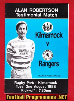Alan Robertson Testimonial Benefit Match Kilmarnock 1988