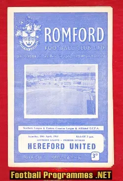 Romford v Hereford United 1963