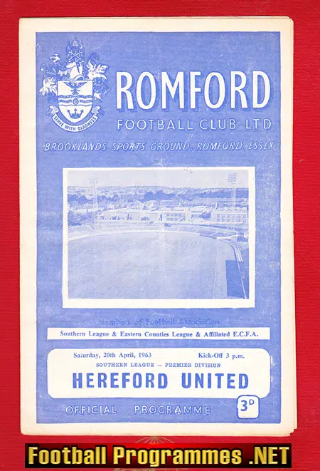 Romford v Hereford United 1963