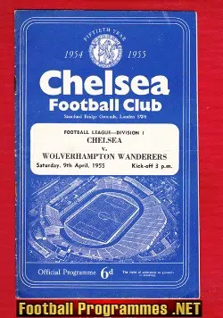 Chelsea v Wolves 1955 - Championship Season