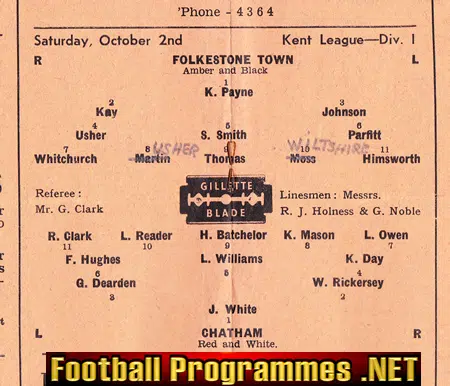 Folkestone Town v Ashford Town 1948 - Kent Senior Shield
