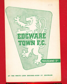 Edgware Town v Chesham United 1955