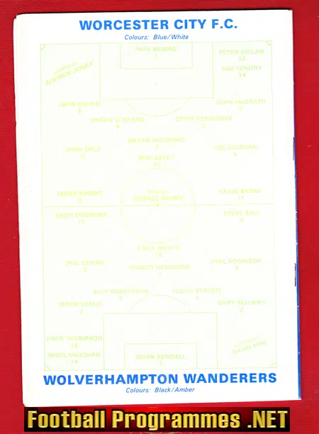 John McGrath Testimonial Benefit Match Worcester 1988 - Signed