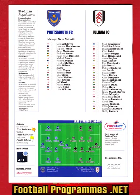 Linvoy Primus Testimonial Benefit Match Portsmouth 2010 - Signed