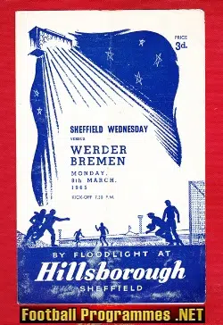 Sheffield Wednesday v Werder Bremen 1965 - Germany Team