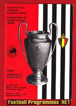 Liverpool v Juventus 1985 - European Cup Final at Heysel