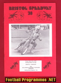 Bristol Speedway v Swindon 1978 – Friendly Meeting