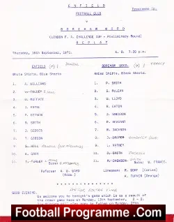 Enfield v Boreham Wood 1971 – London Cup Replay