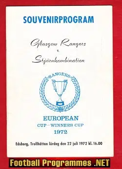 Star Combination v Glasgow Rangers 1972 Czech Stjarnkombination