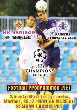 NK Maribor v Glasgow Rangers 2001 - Slovenia