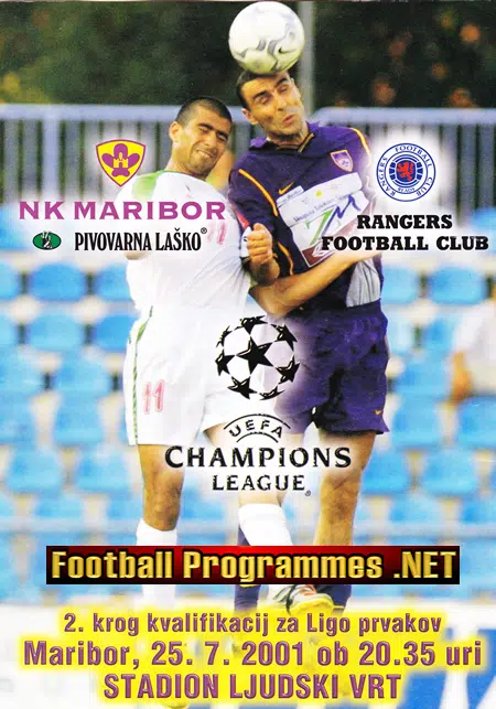 NK Maribor v Glasgow Rangers 2001 – Slovenia