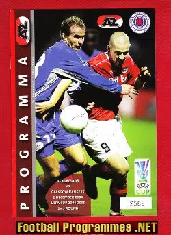 AZ Alkmarr v Glasgow Rangers 2004 - Netherlands Holland Dutch