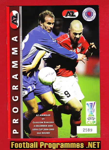 AZ Alkmarr v Glasgow Rangers 2004 - Netherlands Holland Dutch
