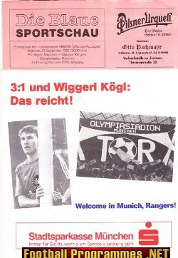 Bayern Munich v Glasgow Rangers 1989 - Germany