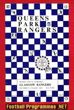 Queens Park Rangers v Glasgow Rangers 1969 - Friendly Match