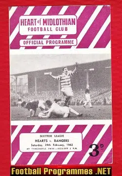 Heart Of Midlothian v Glasgow Rangers 1962
