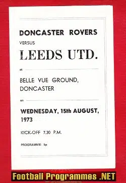 Doncaster Rovers v Leeds United 1973