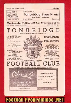 Tonbridge v Gravesend Northfleet 1964
