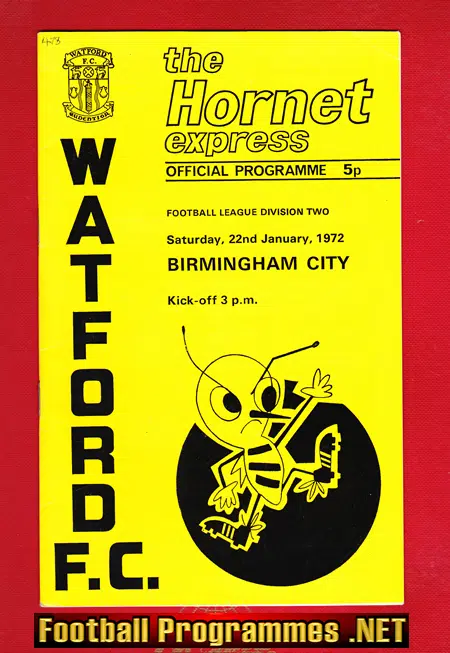 Watford v Birmingham City 1972
