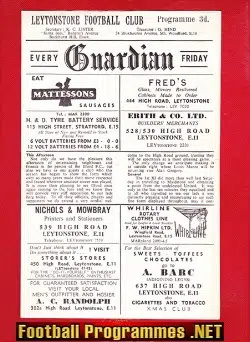 Leytonstone v Ilford 1962