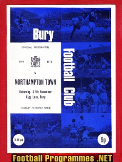 Bury v Northampton Town 1971