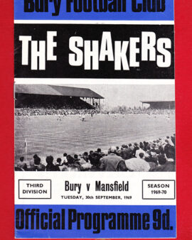 Bury v Mansfield Town 1969