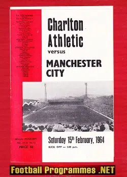 Charlton Athletic v Manchester City 1964