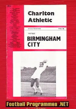 Charlton Athletic v Birmingham City 1966