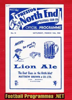 Preston North End v Portsmouth 1965