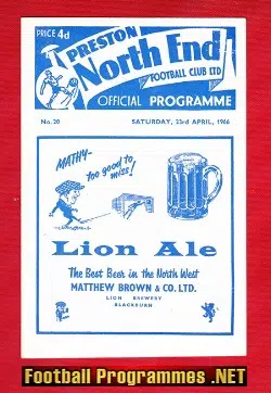 Preston North End v Southampton 1966