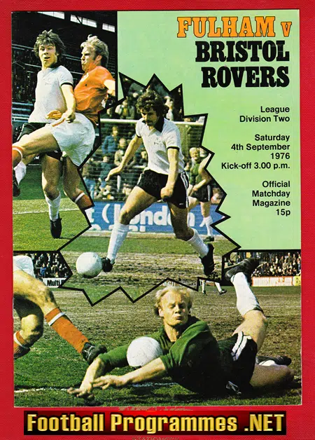 Fulham v Bristol Rovers 1976 – George Best First Match Debut 1st