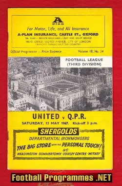 Oxford United v QPR 1967