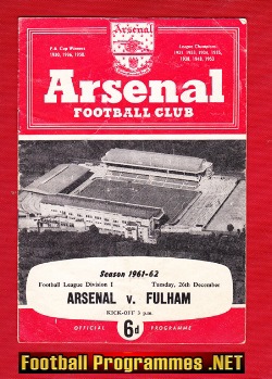 Arsenal v Fulham 1961