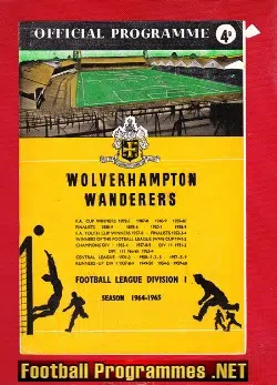 Wolves Wolverhampton v Sunderland 1965