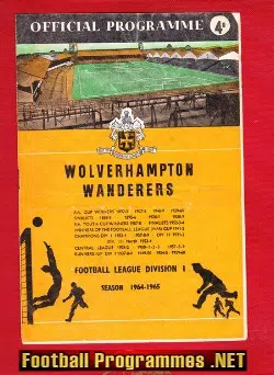 Wolves Wolverhampton v Stoke City 1965