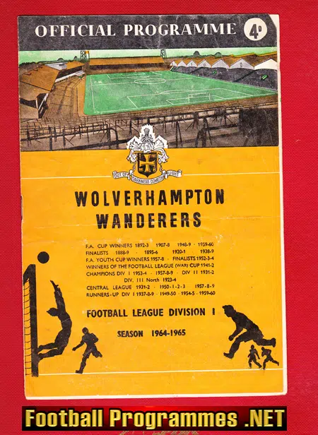 Wolves Wolverhampton v Stoke City 1965