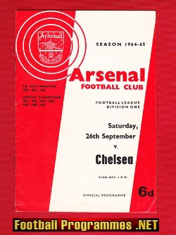 Arsenal v Chelsea 1964