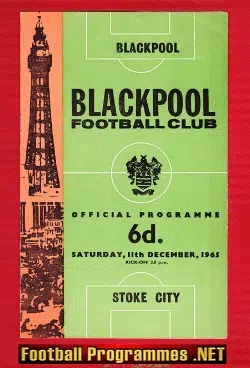 Blackpool v Stoke City 1965